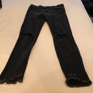 Joes jeans ripped grey jeans